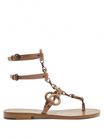 ÁLVARO Andorra T-bar leather sandals ~ strappy boho flats