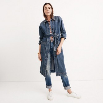 Madewell denim duster coat