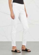 EILEEN FISHER White stretch denim leggings