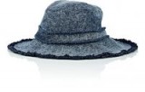 EUGENIA KIM Jordana Cotton Denim Hat ~ blue wide brim hats