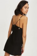 Topshop Eyelet Satin Slip Dress | strappy back cami dresses