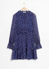 and other stories Layered Ruffle Dress / ditsy flower prints