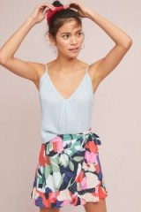 Merina Ruffled Floral Print Skort | pretty wrap style skorts