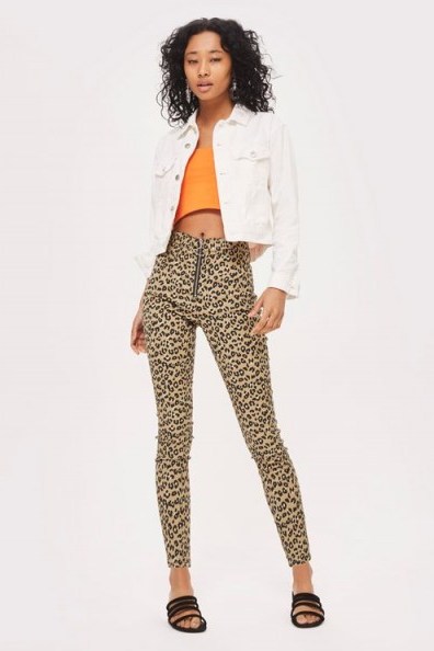 leopard print joni jeans