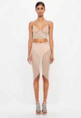 peace + love nude embellished sheer skirt | see-through wrap skirts