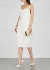 REBECCA VALLANCE Demoiselles ivory lace-trimmed dress ~ chic party dresses