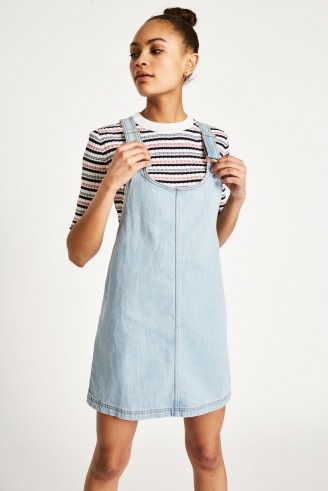 JACK WILLS WESTLEA DUNGAREE DRESS | pale blue denim dresses