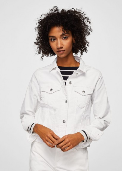 MANGO White denim jacket | spring jackets