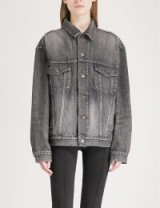 BALENCIAGA Like A Man denim jacket in dirty vintage black ~ casual jackets