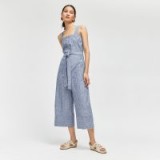 WAREHOUSE BUTTON THROUGH STRIPE JUMPSUIT | spring fashion