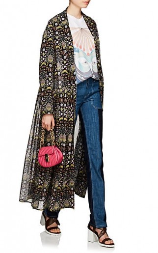 CHLOÉ Floral Georgette Coat ~ long flowing coats