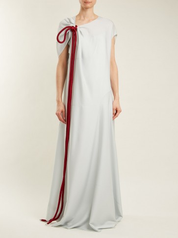 THE ROW Cilida asymmetric silk-blend dress ~ elegant and effortlessly stylish