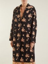 MIU MIU Floral-print wool coat / flower prints