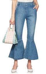 FRAME Flounce Side-Zip Flared Jeans ~ extreme denim flares