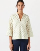 JIGSAW LACE WEAVE TOP / effortless style tops