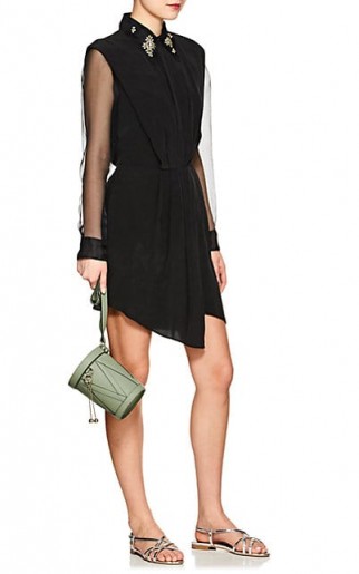 L’AGENCE Cipriana Silk Crêpe De Chine Dress ~ chic lbd