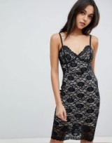 Lipsy Lace Cami Dress | black slip dresses