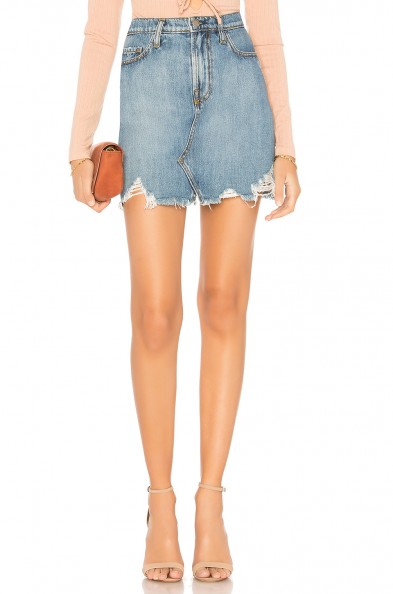 Nobody Denim PIPER SKIRT in Sass | destroyed hem skirts