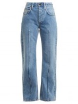 RAEY Pin pintuck straight-leg jean ~ seamed denim