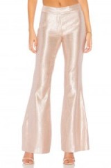 RACHEL ZOE LAUREN PANT in Bellini & Silver / metallic flares