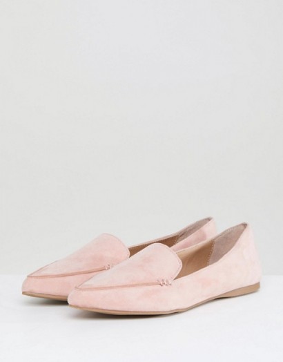 Steve Madden Feather Rose Suede Flat Shoes ~ pointed flats