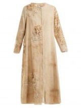 BY WALID Tari 19th-century crochet cotton coat / floral embroidered vintage style coats