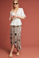 Maeve – Alberta Printed Wrap Skirt / floral maxi