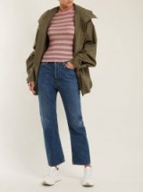 ACNE STUDIOS Blå Konst Log low-rise kick-flare jeans in ~ mid-blue denim