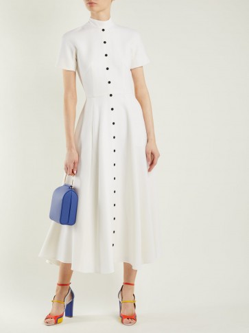 EMILIA WICKSTEAD Camilla wool-crepe dress ~ effortless elegance