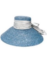 EUGENIA KIM Mirabel hat ~ chic vacation accessory ~ blue straw