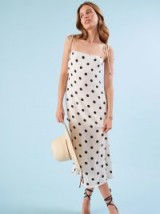 Reformation Finley Dress in Comet | strappy shoulder ties | easy summer look