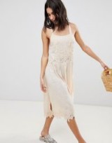 Free People In Your Arms Midi Dress in Rose – pale pink summer dresses