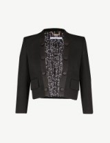 GIVENCHY Cropped wool tuxedo jacket ~ chic designer evening wear