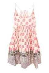 Topshop To Freedom Silk Sundress in Pink | boho summer frock