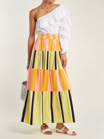 ACE & JIG Mojave panelled cotton-blend skirt ~ chic summer peasant look