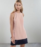 REISS OLIVE LADDER DETAIL SLEEVELESS TOP PINK