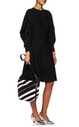 OPENING CEREMONY Ottoman-Knit A-Line Dress ~ lbd ~ split sleeved dresses