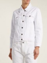 FRAME Rigid Re-Release white denim jacket