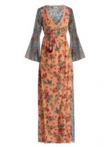 ANJUNA Severa floral print v neck maxi dress / beautiful boho fashion