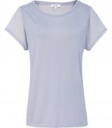 REISS AFARIN BRAID DETAIL T-SHIRT SILVER LAKE ~ essential tee