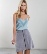 REISS BETHAN V NECK CAMI BLUE ~ strappy wardrobe essentials