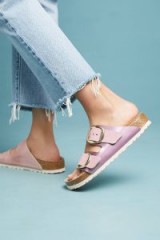 Birkenstock Arizona Sandals Rose ~ part metallic pink summer flats