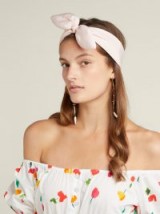 HOUSE OF LAFAYETTE Bow-embellished silk headband ~ cute hair accessory