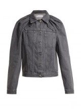 JW ANDERSON Floating sleeved grey denim jacket ~ gathered shoulders