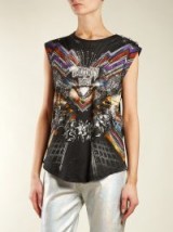 BALMAIN Galaxy-print cotton tank top ~ casual glamour