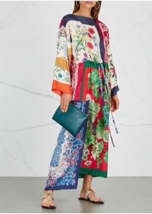 GUCCI Printed silk kimono dress ~ beautiful oriental style clothing