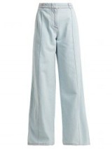 MARNI High-rise flared light-blue denim jeans