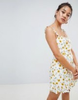 Honey Punch dress with frill hem in ditsy floral | ruffle trim sundress