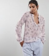 REISS KAREN DITSY PRINT BLOUSE ~ feminine floral tops