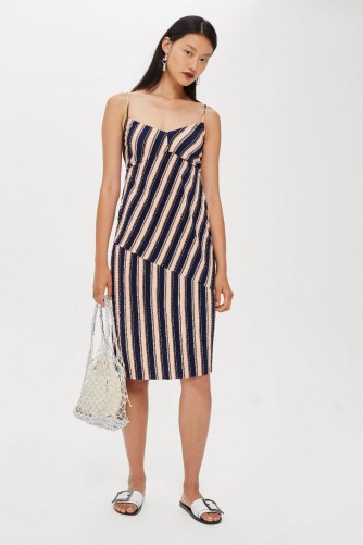 Topshop Mix Stripe Slip Dress | summer cami frock